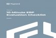 Your 10-Minute ERP Evaluation Checklist