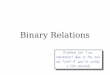 Binary Relations - Stanford University
