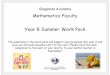 Year 8 Summer Work Pack