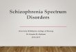 schizophrenia spectrum disorders