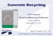 Recycling Concrete Aggregate - Pavements/Materials Conference