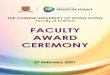 FACULTY AWARD CEREMONY - Chinese University of Hong Kong