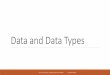 Data and Data Types