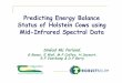 Predicting Energy Balance Status of Holstein Cows using 
