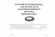 PROFESSIONAL SERVICES AGREEMENT (PSA) MANUAL