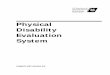PHYSICAL DISABILITY EVALUATION SYSTEM
