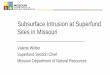 Subsurface Intrusion at Superfund Sites in Missouri