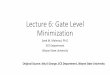 Lecture 6: Gate Level Minimization - Wayne State University