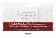 CMMI Model and the Requirements, Evaluation Criteria and 