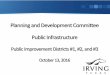 Planning and Development Committee Public Infrastructure