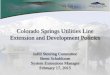 Colorado Springs Utilities Line Extension and Development 