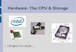 Hardware: The CPU & Storage