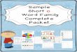 Sample Short o Word Family Complete Packet