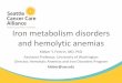 Iron metabolism disorders and hemolytic anemias