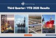Third Quarter / YTD 2020 Results