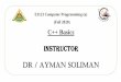 Instructor Dr / Ayman Soliman