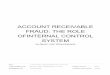 SYSTEM OFINTERNAL CONTROL FRAUD: THE ROLE ACCOUNT RECEIVABLE