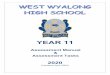 YEAR 11 - westwyalon-h.schools.nsw.gov.au