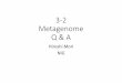 3-2 Metagenome Q & A