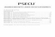 AGREEMENTS AND DISCLOSURES - PSECU