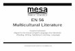 EN 56 Multicultural Literature - Mesa, Arizona