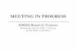 MEETING IN PROGRESS - GMHA