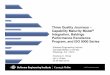 Three Quality Journeys – Capability Maturity Model 