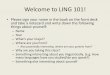 Welcome to LING 101! - University of North Carolina at 