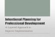 Intentional Planning for Professional Development