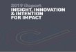 2019 Report INSIGHT‚ INNOVATION & INTENTION FOR IMPACT