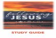 Following Jesus Study Guide