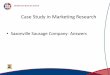 Case Study in Marketing Research