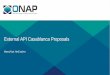 External API Casablanca Proposals - ONAP