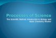 The Scientific Method, Introduction to Biology and Basic 