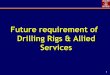 Future requirement of Drilling Rigs & Allied Services