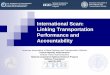 International Scan: Linking Transportation Performance and 