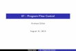 07 - Program Flow Control