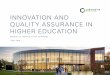 INNOVATION AND QUALITY ASSURANCE IN HIGHER EDUCATION