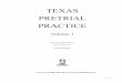 TEXAS PRETRIAL PRACTICE - James Publishing