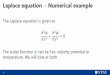 Laplace equation - Numerical example