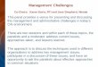 Management Challenges - Census