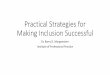 Practical Strategies for Making Inclusion Successful in 