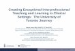 Creating Exceptional Interprofessional Teaching and 