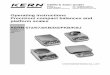 Operating instructions Precision/ compact balances and 