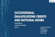 OCCUPATIONAL QUALIFICATIONS CREDITS AND NOTIONAL …