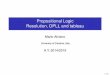 Propositional Logic Resolution, DPLL and tableau