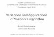 Variations and Applications of Voronoi’s algorithm