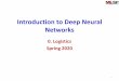 Introduction to Deep Neural Networks