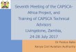 Seventh Meeting of the CAPSCA- Africa Project, and 