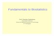 Fundamentals to Biostatistics